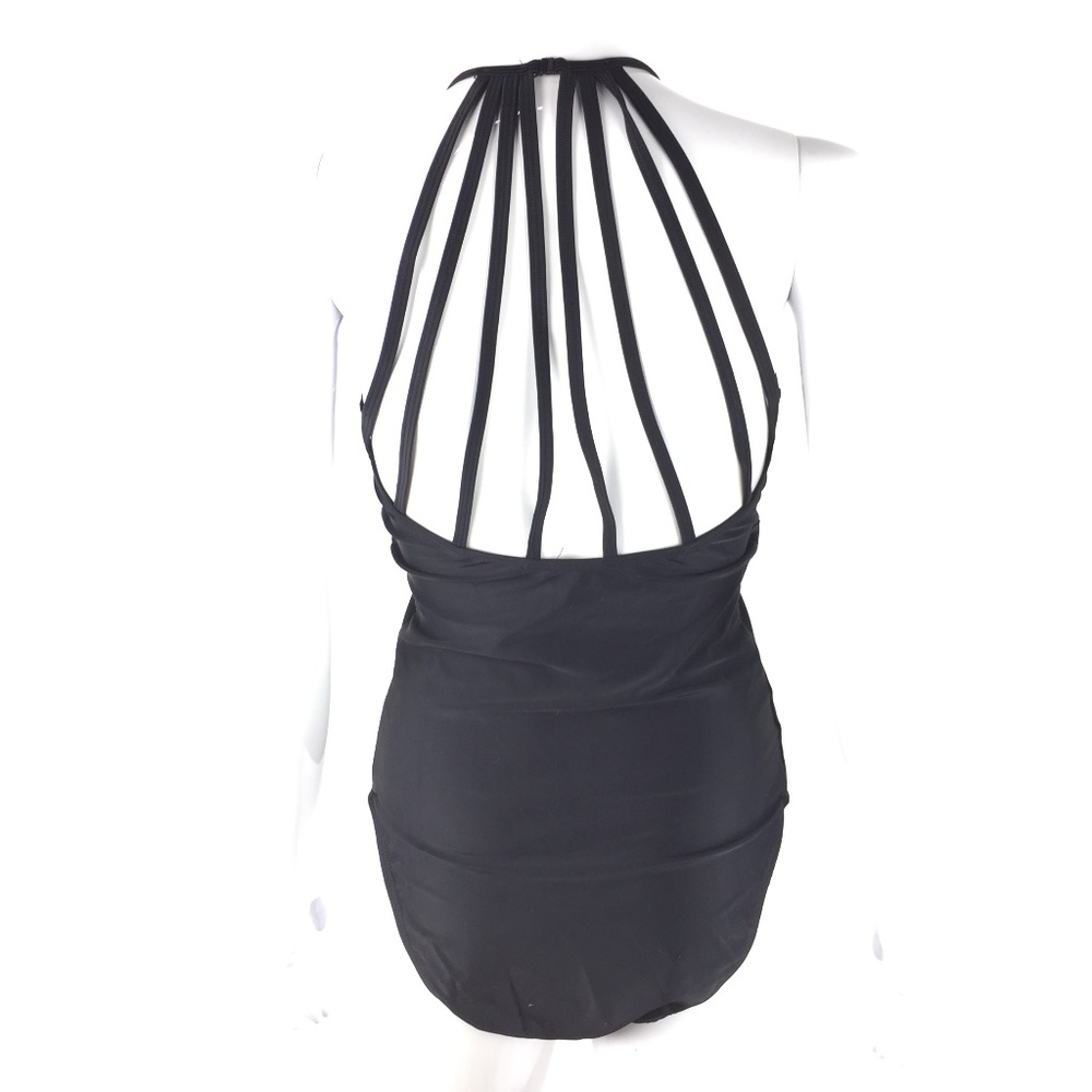Long Tall Sally Multi Strap Caged Back Swimsuit - Picture 4 of 7